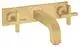 AXOR-HG-AXOR-Citterio-3-Loch-Waschtischarmatur-Unterputz-fuer-Wandmontage-mit-Auslauf-226-mm-Kreuzgriffen-und-Platte-Brushed-Gold-Optic-39144250 gallery number 1